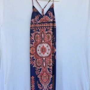 Festival Maxi Goddess Bloodshot Eye Mandala Dress